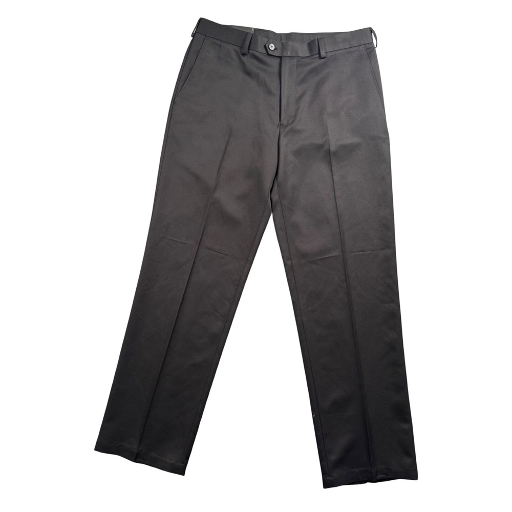 NWT IZOD Golf Pants Mens 34x32 Black Classic Fit Stretch Wicking Performance